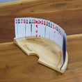 Load image into Gallery viewer, Single mapple wood card holder with cards