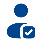 person with checkmark icon